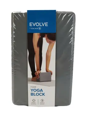 018713628350 GAIAM Evolve Foam Yoga Block Deepen Stretch