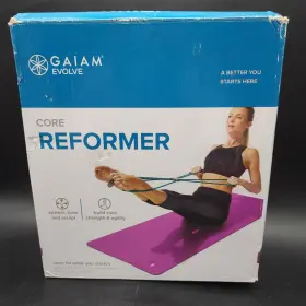 018713628367 GAIAM Giaim Evolve Core Reformer Stretch Toner