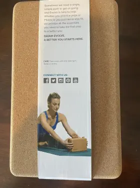018713635501 GAIAM Evolve Yoga Brick Block Cork Eco #2