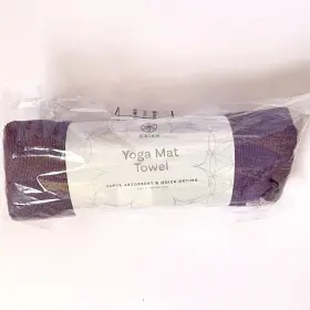 018713636119 GAIAM Yoga Mat Towel Microfiber Heron Lilac