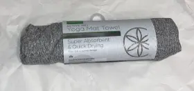 018713636126 GAIAM Yoga Mat Towel Microfiber Absorbent