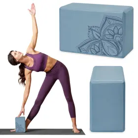 0018713636805 GAIAM Yoga Block Supportive Latex Eva Foam Slip