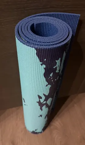 018713639554 GAIAM Reversible Yoga Mat Peaceful Waters Print