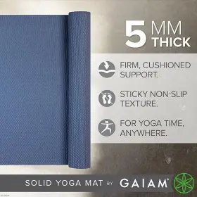 018713649447 GAIAM Yoga Mat High Tide Slip #2