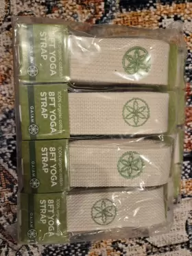 029956112490 GAIAM Yoga Strap Natural Deepen Stretch Pack