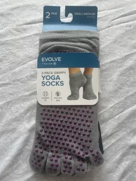 03-62830 GAIAM Evolve Yoga Pack Grippy Socks