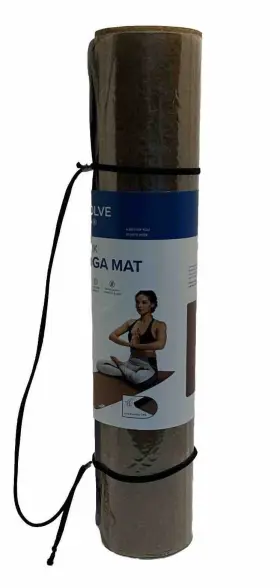 03-63546 GAIAM Evolve Cork Yoga Mat Cushioned Blocks Odor