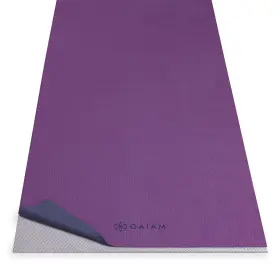 05-61837 GAIAM Slip Yoga Mat Towel Grape