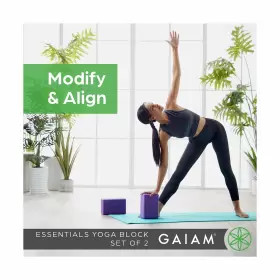 05-62964 GAIAM Yoga Block Set Supportive Slip Foam Su #2