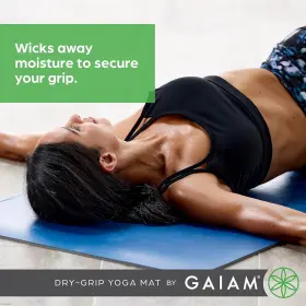 05-64863 GAIAM Grip Yoga Mat Slip Exercise Fitness Standa #2