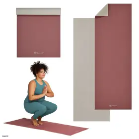 05-66378 GAIAM Reversible Yoga Mat Pink Khaki