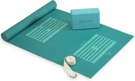 2450156-1763700 GAIAM Beginners Yoga Mat Set Kit