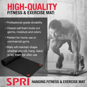 313038166175 GAIAM Spri Exercise Mat Fitness Yoga Classes #3