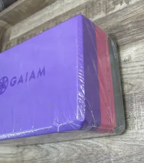 59186 GAIAM Yoga Block Supportive Latex Eva Foam Beveled Pink #3