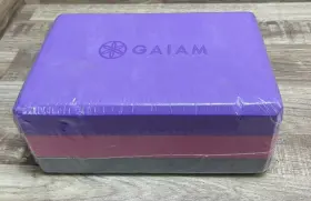 59186 GAIAM Yoga Block Supportive Latex Eva Foam Beveled Pink