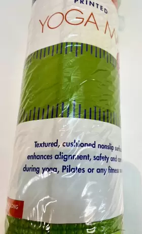 600-1319GREN GAIAM Yoga Mat Printed Slip Exercise Fitness #3