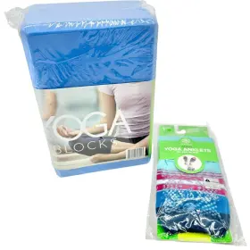 609207898023 GAIAM Yoga Blocks Grippy Anklets Set