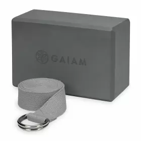 018713623331 GAIAM ESSENTIALS Yoga Block Strap Set Pilates Yo