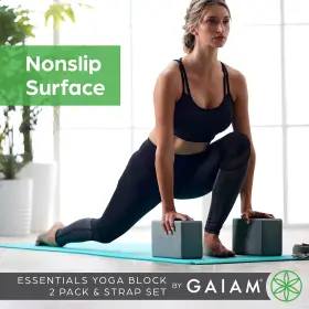 018713634337 GAIAM ESSENTIALS Yoga Block Strap Set Pilates Yo #3