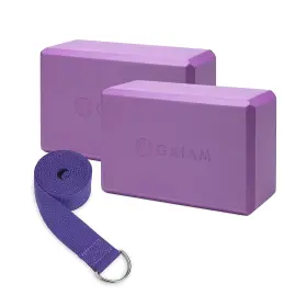 05-62961 GAIAM ESSENTIALS Yoga Block Strap Set Alignment Box