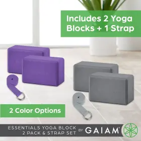 05-62962 GAIAM ESSENTIALS Yoga Block Strap Set #2