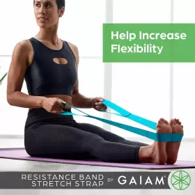 018713639684 GAIAM RESTORE Stretch Strap Elastic Stretching #2