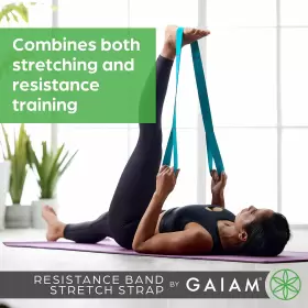 018713639684 GAIAM RESTORE Stretch Strap Elastic Stretching #3