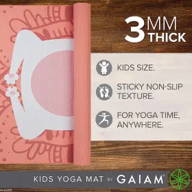 U-S34415 GAIAM Kids Yoga Mat Animal Print #3