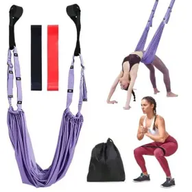 ASSD11 GARQITWAN Yoga Strap Aerial Hammock Waist Leg Stretch