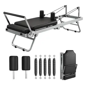 1D65ZERFT0MBWCEKSGCISQDBDP08X GARVEELIFE Pilates Reformer Gym