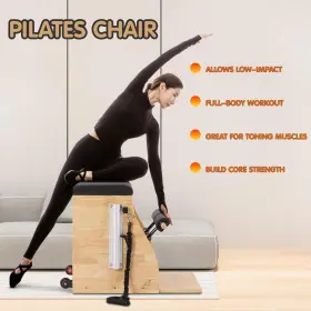 000401017478 GEEJERY Pilates Chair Handles Drawstring Pedal #3