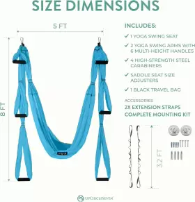 KOP6HDZGSF GENERAL Upcircleseven Aerial Yoga Swing Set Mount #3