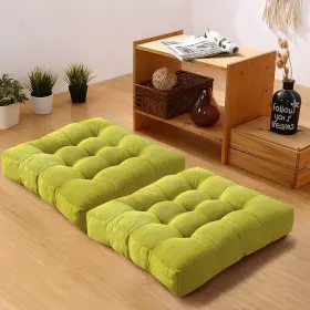 WA24-2PACK-GRASSGREEN-55CM GFOBIP Meditation Floor Pillow Set