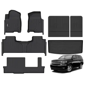 759135319883 GINOWY Floor Mats Cargo Liner Chevy Tahoe Gmc