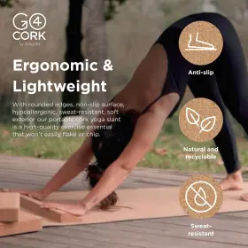 602248691849 GO4CORK Yoga Wedge Ultimate Stability Pilates #3