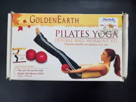 660217808334 GOLDEN EARTH Pilates Yoga Double Ball Workout