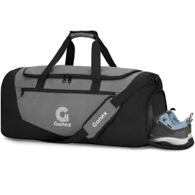 GXGN0162B-CA GONEX Gym Duffel Bag Shoe Pocket Sports