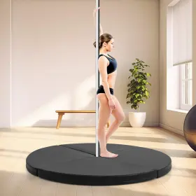 US-2HCST06143 GOPLUS Pole Dance Mat Round Yoga Epe Foam