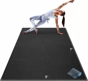 GM105-75BLK GORILLA MATS Barefoot Exercise Yoga Mat