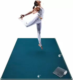 GM108-64BLU GORILLA MATS Slip Exercise Yoga Mat GM108-64BLU GORILLA MATS Slip Exercise Yoga Mat