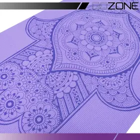 191730243147 GOZONE Fitness Reversible Yoga Mat Hamsa Print #2