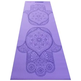 191730243147 GOZONE Fitness Reversible Yoga Mat Hamsa Print