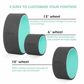 709175403585 GRACIAS Yoga Wheel Set Sports Pain Stretch #2