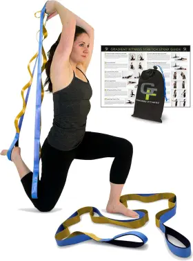 606719958665 GRADIENT FITNESS Stretching Strap Physical Loop