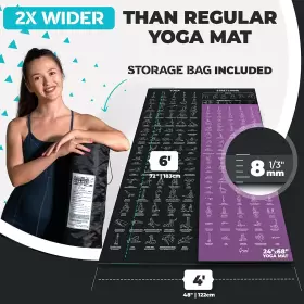 445018283220 GRAND BASICS Instructional Yoga Mat Poses Bigger #3 445018283220 GRAND BASICS Instructional Yoga Mat Poses Bigger #3