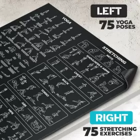 696601497464 GRAND BASICS Instructional Yoga Mat Poses Bigger #2