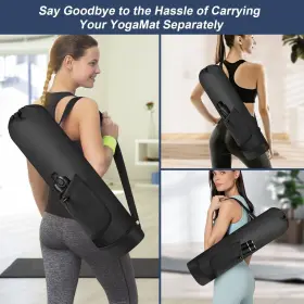 635401198584 GREDNFHAT Yoga Mat Bag Water Bottle Carrier #2