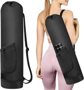 635401198584 GREDNFHAT Yoga Mat Bag Water Bottle Carrier