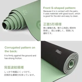 313052446499 GRUPER Yoga Mat Exercise Fitness Slip Eco Gym #2