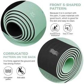 705598076276 GRUPER Yoga Mat Slip Tpe Alignment #3